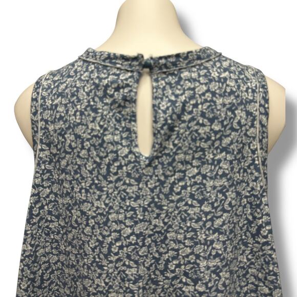 True Craft Tank Top Womens 1X Boho Coastal Smocked Petite Floral Keyhole NEW $48 - Picture 5 of 12